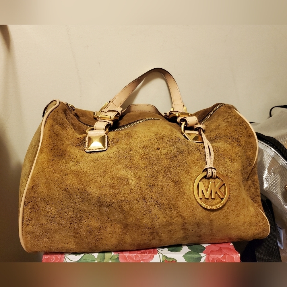 LAST CHANCE TO BUY Michael Kors Speedy- Suede Satchel